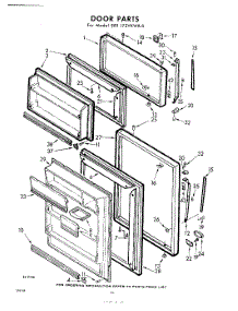 10 - Door parts for Whirlpool Refrigerator EET172VKWR0 / from AppliancePartsPros.com