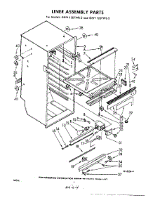 04 - Liner Assembly parts for Whirlpool Refrigerator GEYT12DTWR0 / from AppliancePartsPros.com
