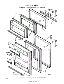 10 - Door parts for Whirlpool Refrigerator EVT17JMWR0 / from AppliancePartsPros.com