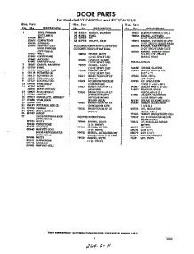 11 - Section parts for Whirlpool Refrigerator EVT17JMWR0 / from AppliancePartsPros.com