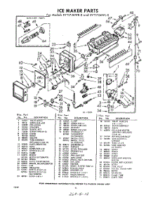 12 - Ice Maker parts for Whirlpool Refrigerator EVT17JMWR0 / from AppliancePartsPros.com