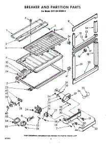 06 - Breaker And Partition parts for Whirlpool Refrigerator EHT201XKWR0 / from AppliancePartsPros.com
