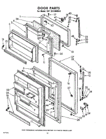 10 - Door parts for Whirlpool Refrigerator EHT201XKWR0 / from AppliancePartsPros.com