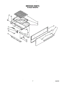 07 - Broiler parts for Whirlpool Range FGP355VL3 / from AppliancePartsPros.com