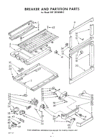 06 - Breaker And Partition parts for Whirlpool Refrigerator EHT201XKWR2 / from AppliancePartsPros.com