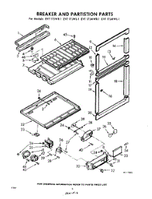 06 - Breaker And Partition parts for Whirlpool Refrigerator EVT17JMWR1 / from AppliancePartsPros.com