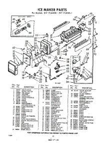 12 - Ice Maker parts for Whirlpool Refrigerator EVT17JMWR1 / from AppliancePartsPros.com