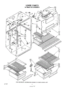 04 - Liner parts for Whirlpool Refrigerator EHT201XKWR4 / from AppliancePartsPros.com