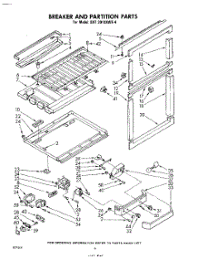 06 - Breaker And Partition parts for Whirlpool Refrigerator EHT201XKWR4 / from AppliancePartsPros.com