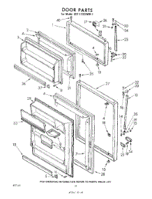 10 - Door parts for Whirlpool Refrigerator EET173EKWR1 / from AppliancePartsPros.com