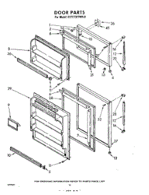 10 - Door parts for Whirlpool Refrigerator EET173ETWR0 / from AppliancePartsPros.com