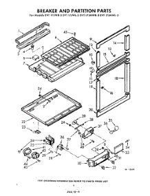 06 - Breaker And Partition parts for Whirlpool Refrigerator EVT17JMWR3 / from AppliancePartsPros.com