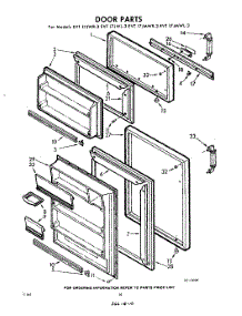 10 - Door parts for Whirlpool Refrigerator EVT17JMWR3 / from AppliancePartsPros.com