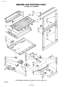 06 - Breaker And Partition parts for Whirlpool Refrigerator EHT201XKWR6 / from AppliancePartsPros.com