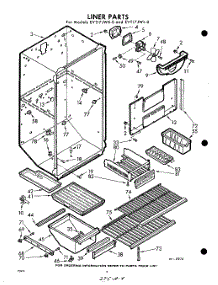 04 - Liner parts for Whirlpool Refrigerator EVT17JWR0 / from AppliancePartsPros.com