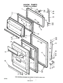 10 - Door parts for Whirlpool Refrigerator EET173PKWR0 / from AppliancePartsPros.com