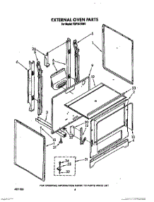 04 - External Oven parts for Whirlpool Range FGP357XL0 / from AppliancePartsPros.com
