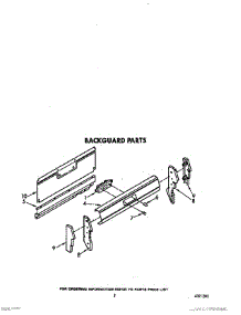 05 - Backguard parts for Whirlpool Range FGP357XL0 / from AppliancePartsPros.com
