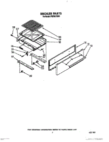 07 - Broiler parts for Whirlpool Range FGP357XL0 / from AppliancePartsPros.com