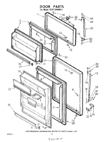 10 - Door parts for Whirlpool Refrigerator EET173PKWR1 / from AppliancePartsPros.com
