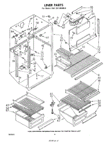04 - Liner parts for Whirlpool Refrigerator EHT201XKWR9 / from AppliancePartsPros.com