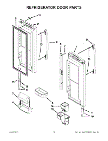 05 - Refrigerator Door Parts parts for Whirlpool Refrigerator GX5FHDXVY03 / from AppliancePartsPros.com