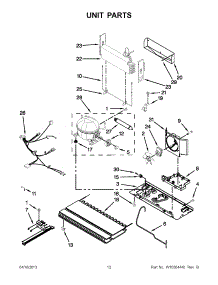 06 - Unit Parts parts for Whirlpool Refrigerator GX5FHDXVY03 / from AppliancePartsPros.com