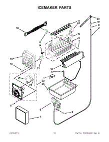08 - Icemaker Parts parts for Whirlpool Refrigerator GX5FHDXVY03 / from AppliancePartsPros.com