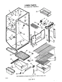 04 - Liner parts for Whirlpool Refrigerator EET191EKWR0 / from AppliancePartsPros.com