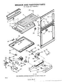 06 - Breaker And Partition parts for Whirlpool Refrigerator EET191EKWR0 / from AppliancePartsPros.com