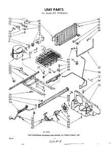 08 - Unit parts for Whirlpool Refrigerator EET191EKWR0 / from AppliancePartsPros.com
