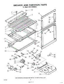 06 - Breaker And Partition parts for Whirlpool Refrigerator EHT221MKWR0 / from AppliancePartsPros.com