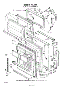 10 - Door parts for Whirlpool Refrigerator EHT221MKWR0 / from AppliancePartsPros.com