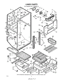 04 - Liner parts for Whirlpool Refrigerator EVT17MMW0 / from AppliancePartsPros.com