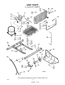 08 - Unit parts for Whirlpool Refrigerator EVT17MMW0 / from AppliancePartsPros.com
