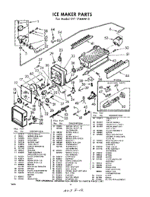 12 - Ice Maker parts for Whirlpool Refrigerator EVT17MMW0 / from AppliancePartsPros.com