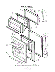 10 - Door parts for Whirlpool Refrigerator EET201EKWR0 / from AppliancePartsPros.com