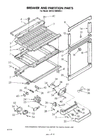 06 - Breaker And Partition parts for Whirlpool Refrigerator EHT221MKWR1 / from AppliancePartsPros.com