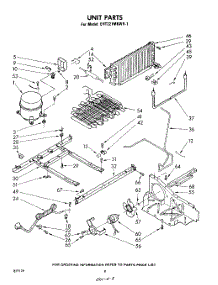 08 - Unit parts for Whirlpool Refrigerator EHT221MKWR1 / from AppliancePartsPros.com