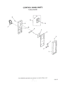 03 - Control Panel parts for Whirlpool Range H6358L0 / from AppliancePartsPros.com