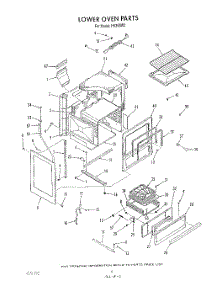 05 - Lower Oven parts for Whirlpool Range H6358L0 / from AppliancePartsPros.com