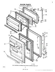 10 - Door parts for Whirlpool Refrigerator EET201EKWR2 / from AppliancePartsPros.com