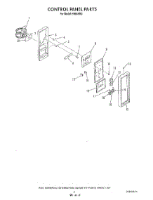 03 - Control Panel parts for Whirlpool Range H8858L0 / from AppliancePartsPros.com