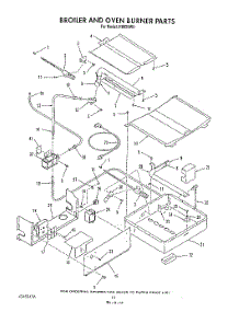 10 - Broiler And Oven Burner parts for Whirlpool Range H8858L0 / from AppliancePartsPros.com