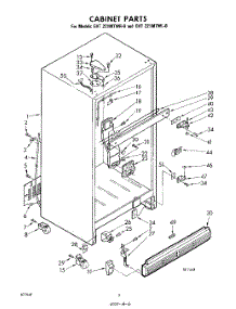 06 - Cabinet parts for Whirlpool Refrigerator EHT221MTWR0 / from AppliancePartsPros.com