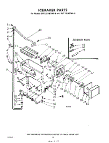 12 - Ice Maker parts for Whirlpool Refrigerator EHT221MTWR0 / from AppliancePartsPros.com