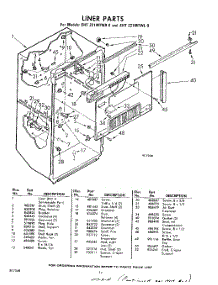 14 - Liner parts for Whirlpool Refrigerator EHT221MTWR0 / from AppliancePartsPros.com