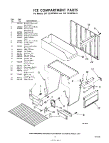 15 - Ice Compartment parts for Whirlpool Refrigerator EHT221MTWR0 / from AppliancePartsPros.com
