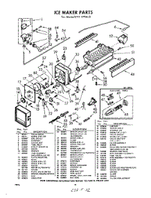 12 - Ice Maker parts for Whirlpool Refrigerator EVT17PWR0 / from AppliancePartsPros.com