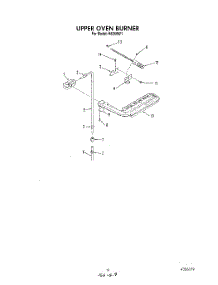 07 - Upper Oven Burner parts for Whirlpool Range H6358L1 / from AppliancePartsPros.com